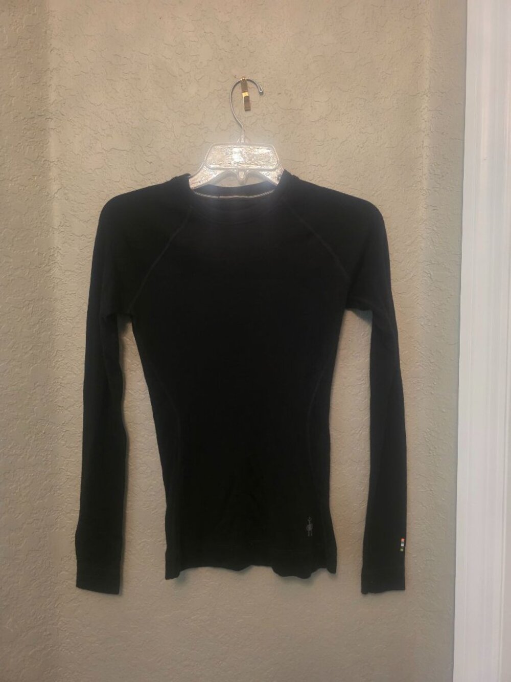 Smartwool Ladies Merino 250 Black Long Sleeve Base Layer Shirt XS EUC